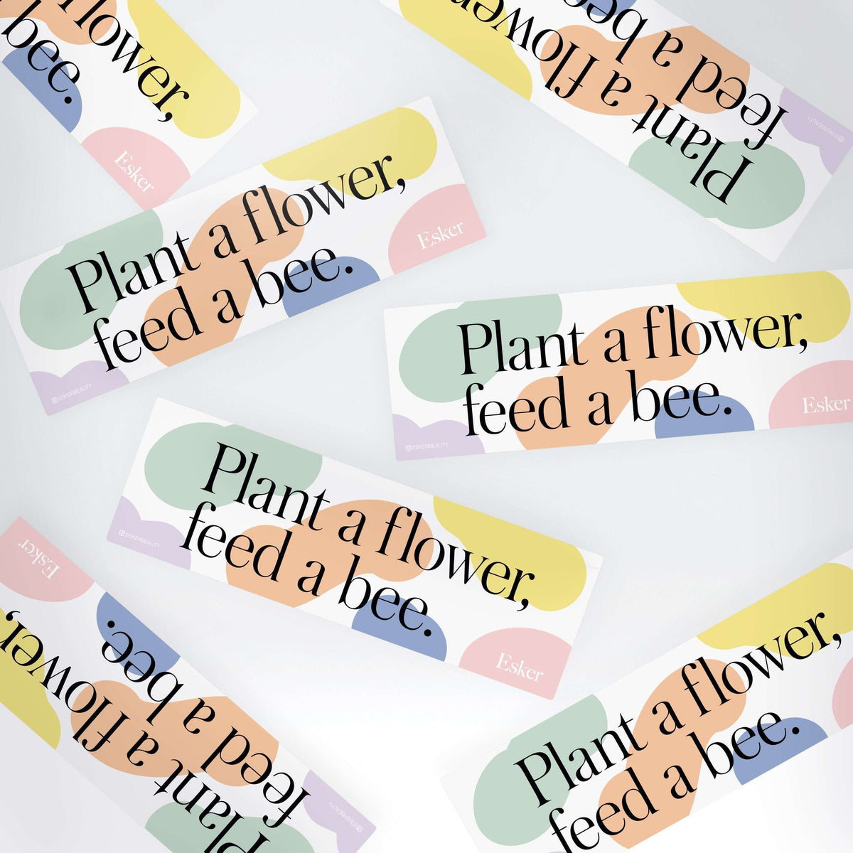 Plant a Flower Feed a Bee Bumpersticker - Esker