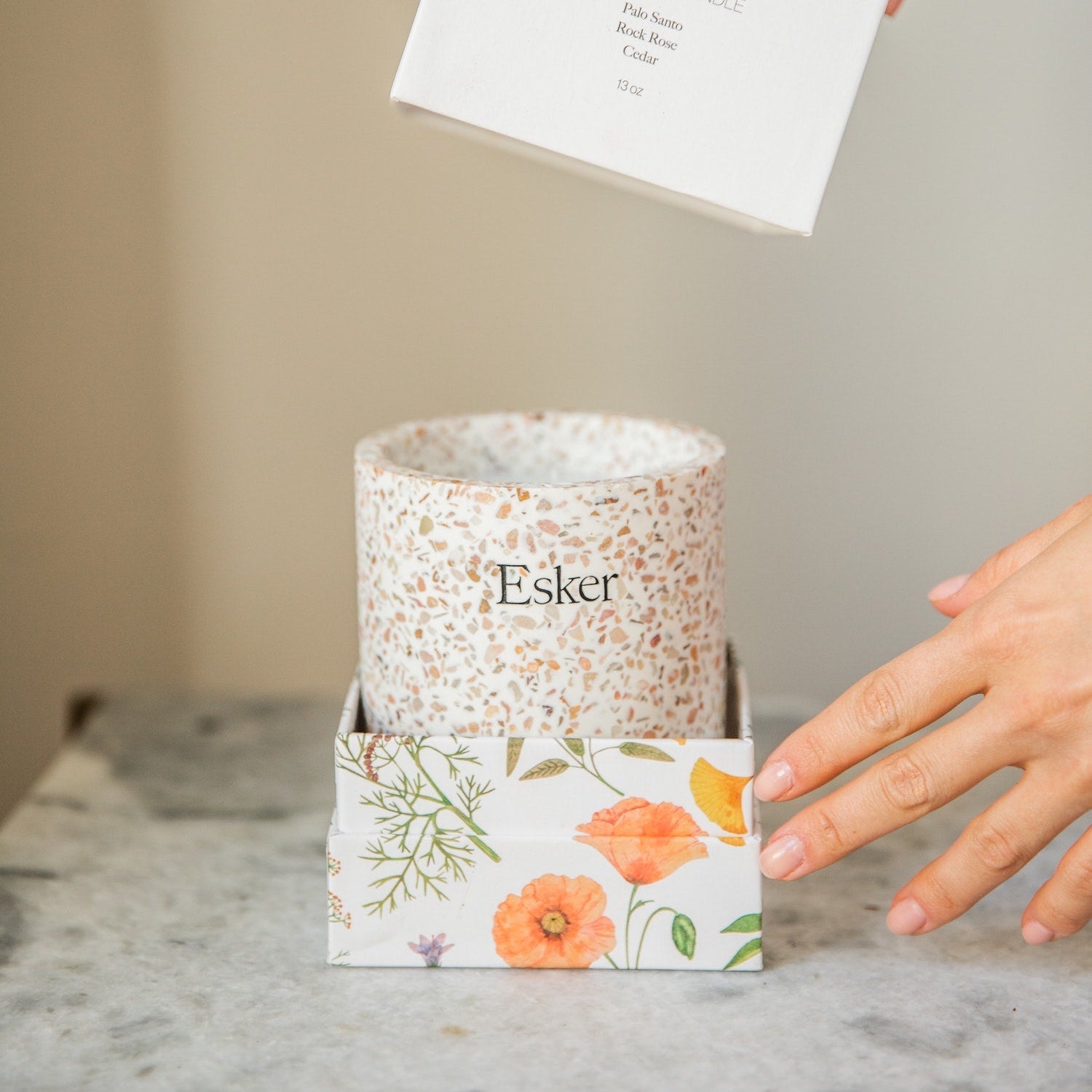 Terrazzo Plantable Candle - Esker