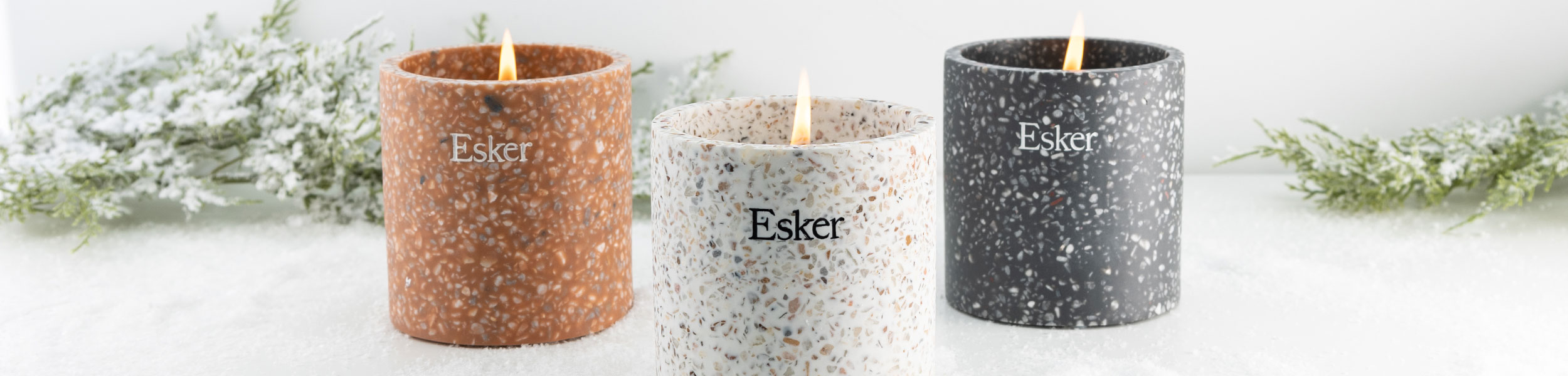 Esker Holiday 2023 Candle Collection