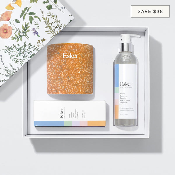 Esker Firming Bath Kit in its gift box, save $38