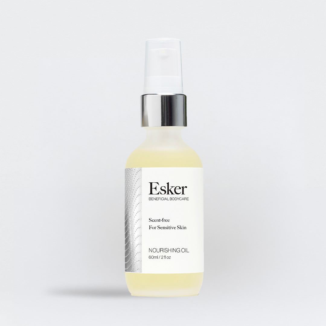 Esker Nourishing Oil bottle on a white background