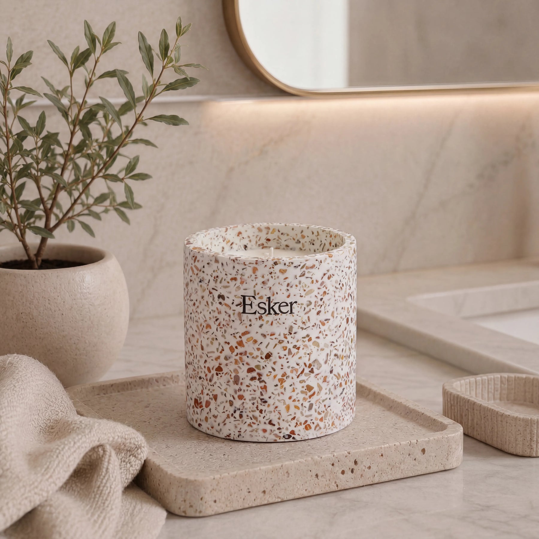 Terrazzo Plantable Candle