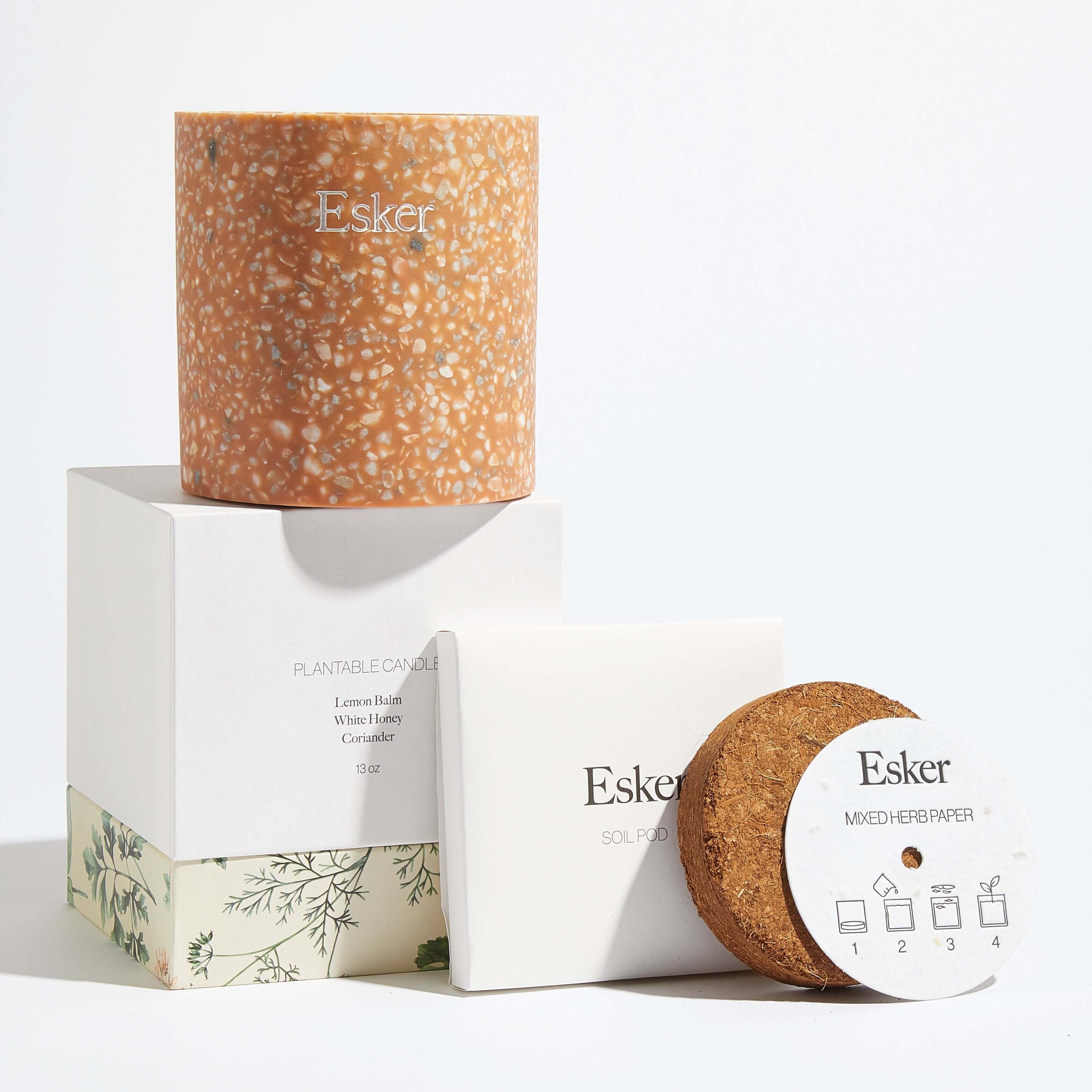 Terracotta Plantable Candle | Zero-Waste Soy Wax Luxury Candle By